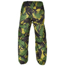 British army genuine DPM camo waterproof Goretex rain pants with adjustable waist and ankle cuffs for wet conditions