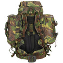 tactical day pack 60 liters capacity woodland camouflage