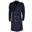 Genuine Italian army navy Coat black long officer Italy police wool rayon NEW - GoMilitar