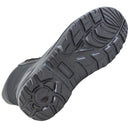 Close-up of black Magnum Centurion 8.0 tactical boot outsole showing high traction slip-resistant tread pattern