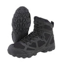 Black MIL-TEC Chimera tactical boots with high ankle support, lightweight design, and rugged slip-resistant sole.