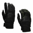 Black Austrian Army combat tactical gloves with reinforced leather palms and knuckles for durability and protection