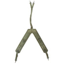 Original olive green Italian Army Y-Strap suspenders tactical belt made of durable canvas for heavy gear support