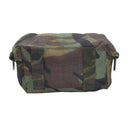 Original U.S. Military woodland camouflage shoulder bag pouch with buckle closure, durable and versatile for outdoor use.