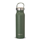 Primus Klunken 700ml green stainless steel water bottle with cork lid and carry strap for outdoor hiking and sports