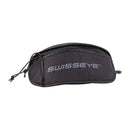 Black SWISS EYE case for military-grade eye protection goggles and spare lenses with zipper closure