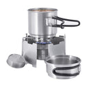 Tatonka Alcohol burner stove set outdoor cooking kit stainless steel pot stand - GoMilitar