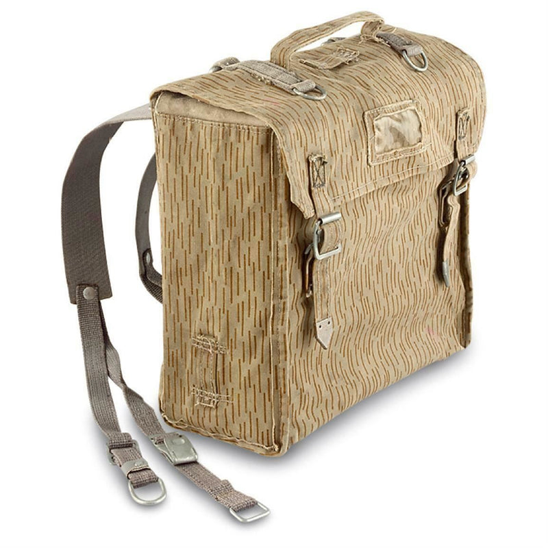 Genuine East German army military rucksack pack DDR NVA raindrop camo backpack