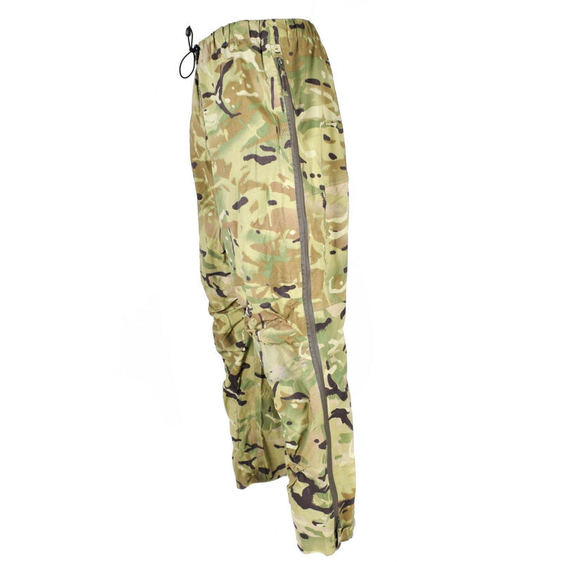 Genuine British army military combat MTP camo rain pants waterproof goretex