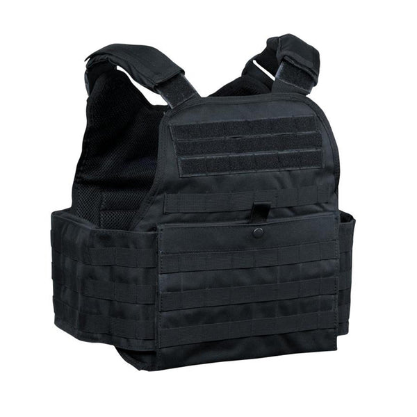 MIL-TEC tactical defence plate carrier vest combat equipment system Black