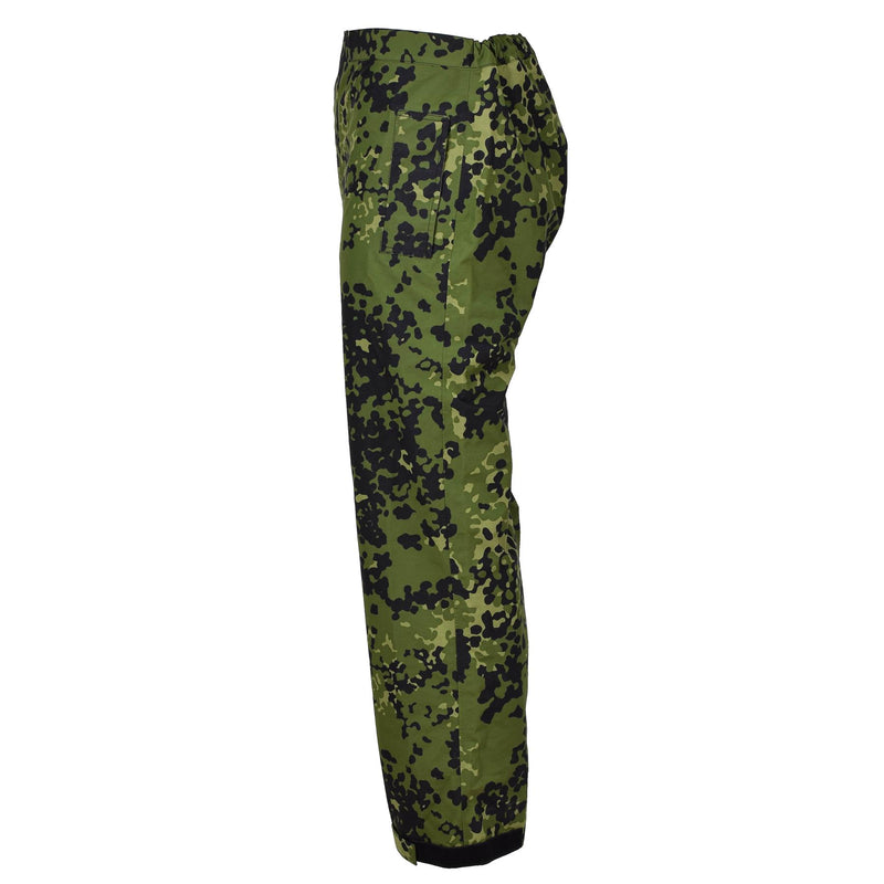 Original Danish Military camo M84 rain pants waterproof elasticated trousers NEW