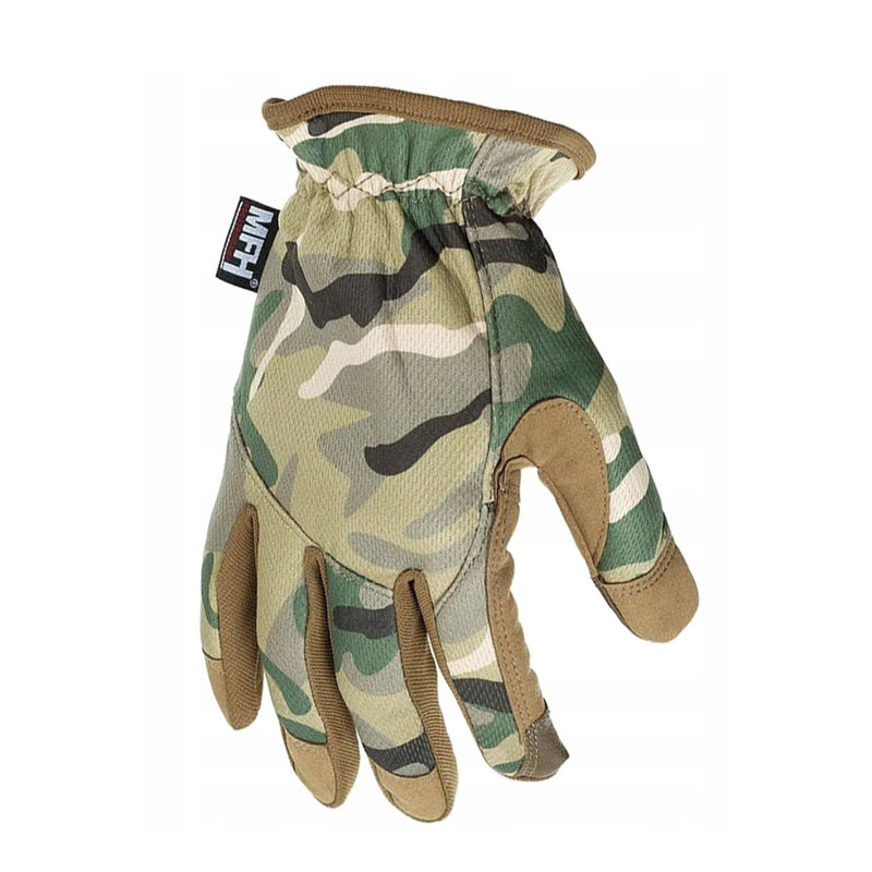 MFH Brand army operation camo gloves tactical combat lightweight tight fit NEW