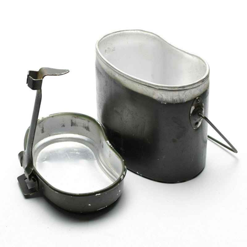 Genuine Romanian Army mess kit. Aluminium military bowler pot