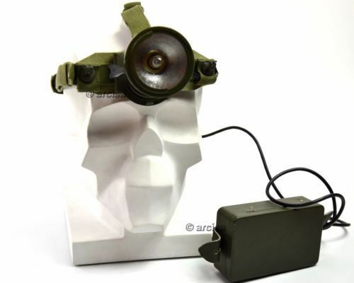 Vintage Swedish sweden military army Head lamp Head torch flashlight