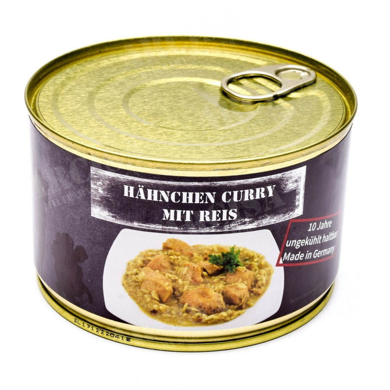 Emergency ration army survival food canned Chicken Curry with rice 400g can