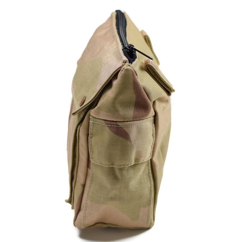 Genuine Dutch Army Gas mask bag Military Surplus Desert camo Shoulder pouch NEW