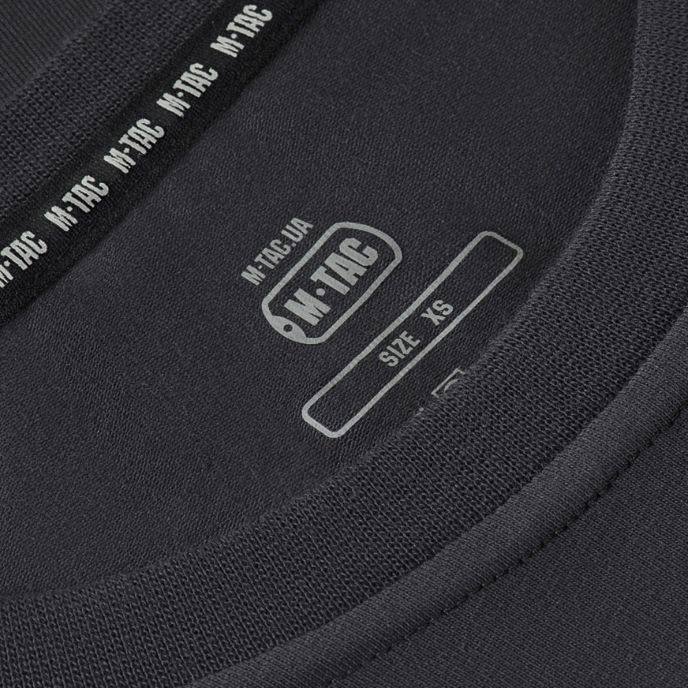 M-TAC 93/7 Summer T-Shirt Lightweight Stretch Cotton Short Sleeve Dark Grey