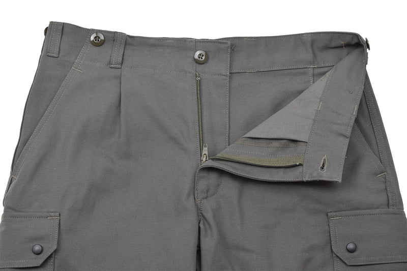 Leo Kohler field pants combat military troops cargo trousers cotton solid olive