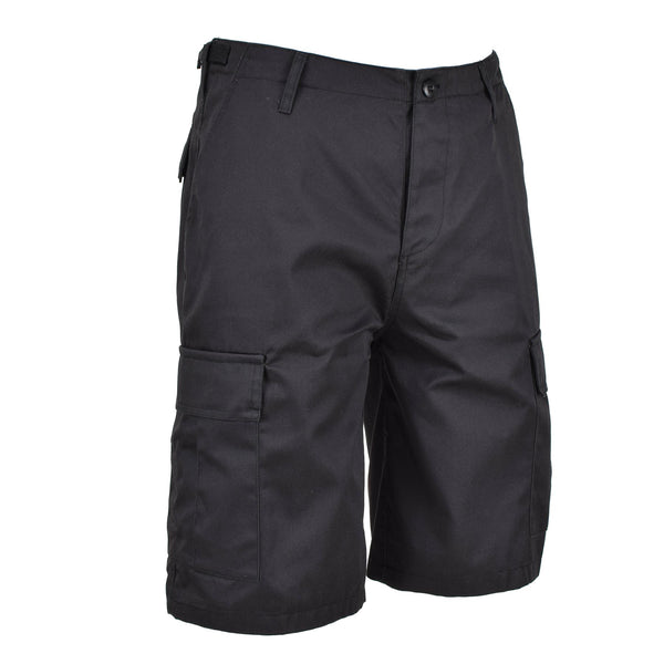 Mil-Tec Brand Military Style troops bermuda combat uniform army shorts black