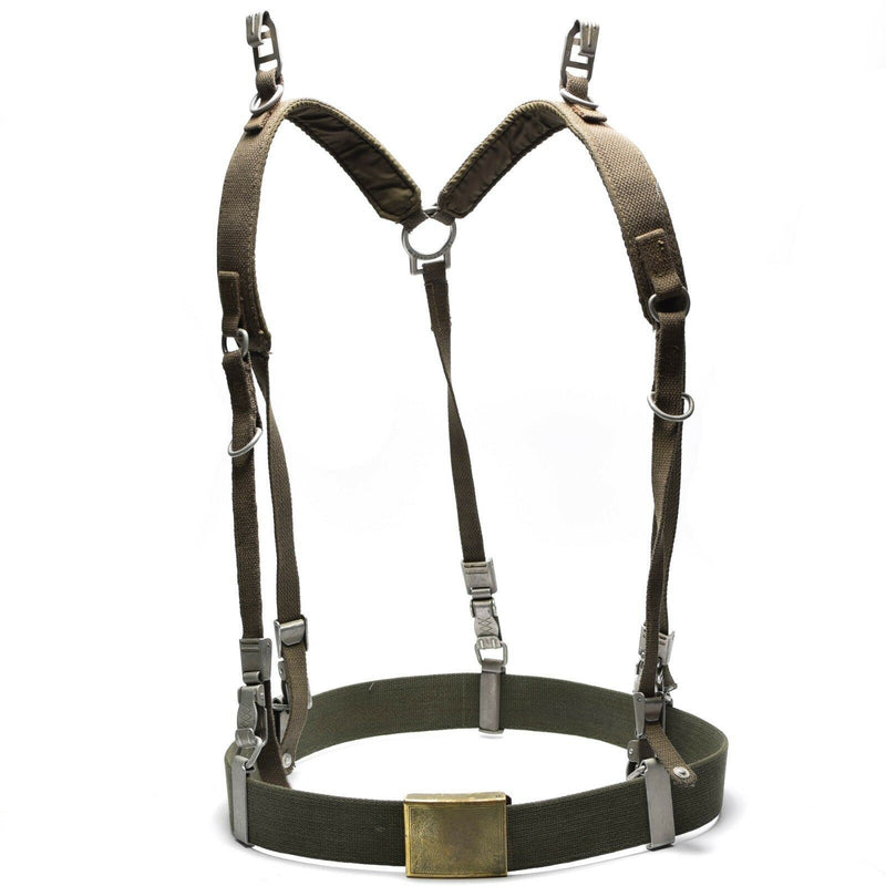 German army Y-strap suspenders belt webbing set system tactical harness pack kit