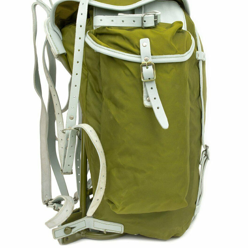 Genuine Norwegian Military Backpack with Frame army canvas leather rucksack Pack