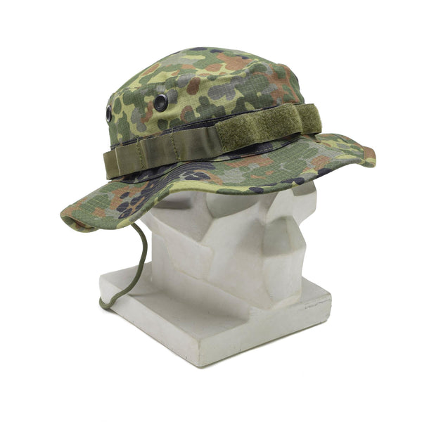 TACGEAR Brand German Military style Boonie hat flecktran camo wide brim ripstop