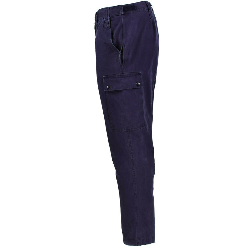 Genuine Dutch army pants combat military tactical mission trousers blue