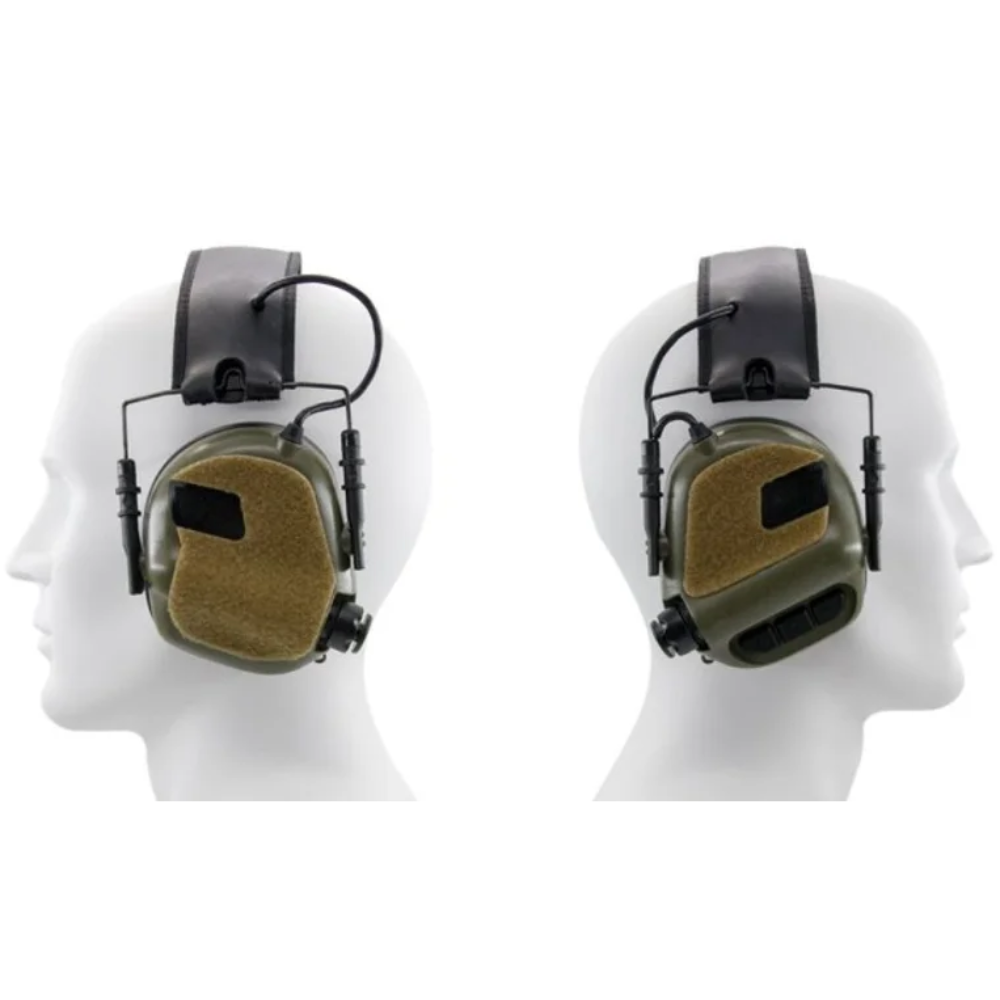 EARMOR S14 Replacement Hook and Loop Patch Set M31 M32 Headsets Black