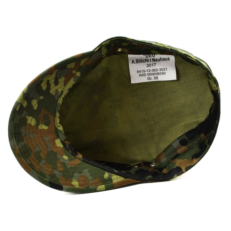 Genuine Original German army Flecktarn cap BW woodland camo military hat NEW