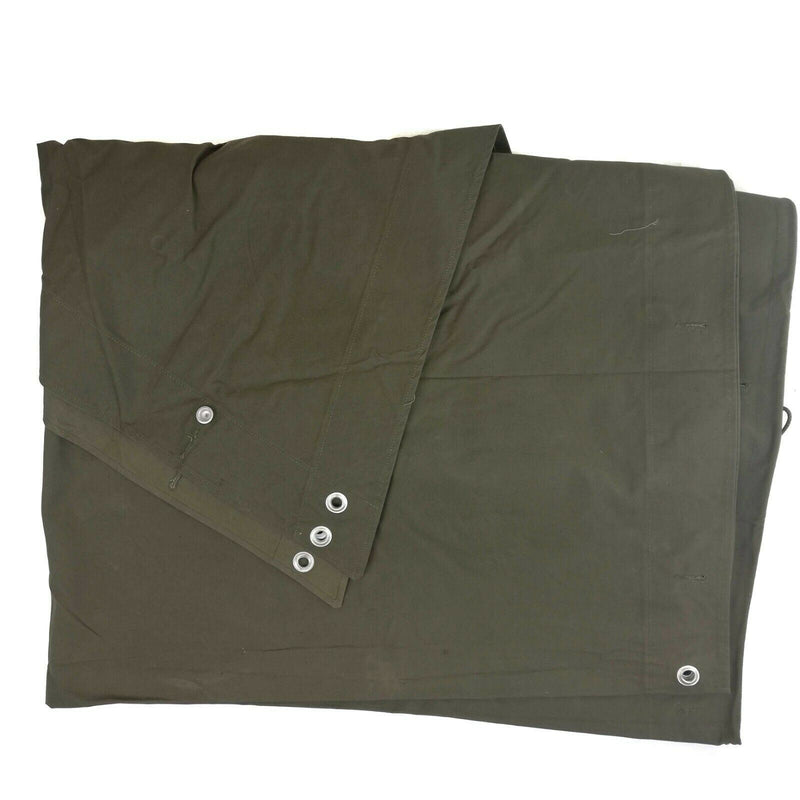 Original Swedish army shelter half zeltbahn poncho Olive surplus