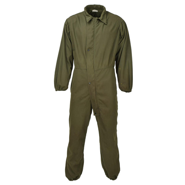 Original U.S. military coveralls work mechanic jumpsuit army snap closure Olive