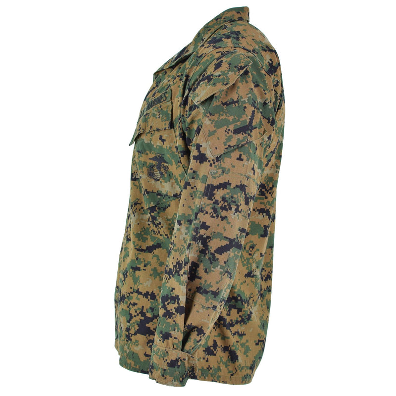 Original US army troops jacket BDU digital woodland camo shirt military issue