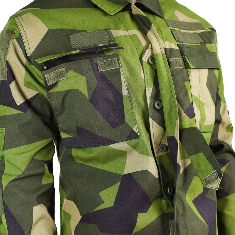 Original Swedish army M90 jacket splinter camouflage field combat shirt NEW