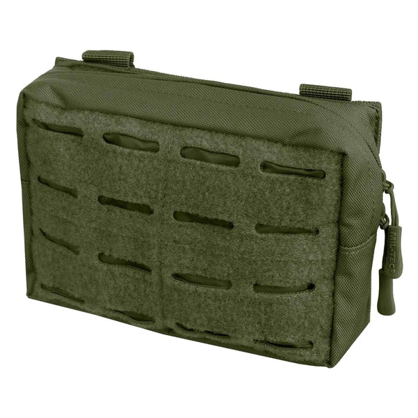 MIL-TEC laser cut utility belt pouch molle type webbing tactical bag small olive