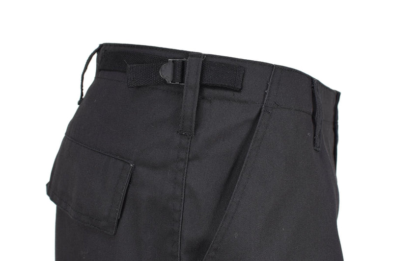Mil-Tec Brand Military Style troops bermuda combat uniform army shorts black