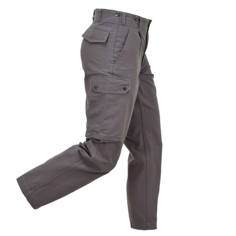 Leo Kohler field pants combat military troops cargo trousers cotton solid olive