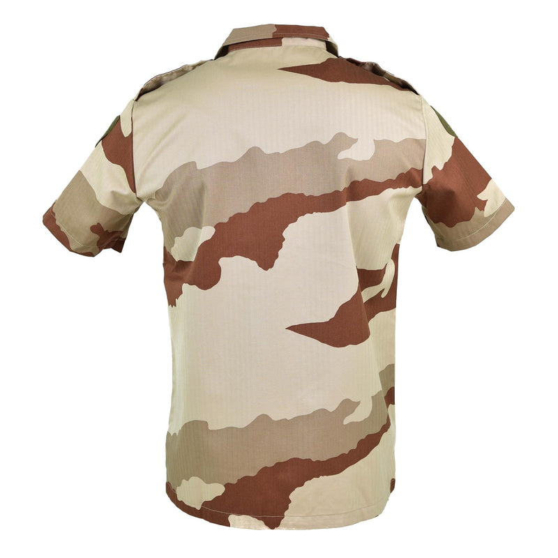 Genuine French army F2 shirt Desert camo short sleeve military surplus issue NEW