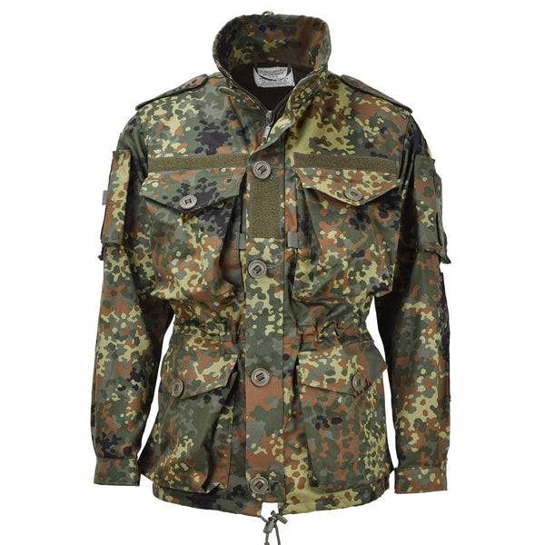 Leo Kohler military combat tactical jacket lightweight field flecktarn camo