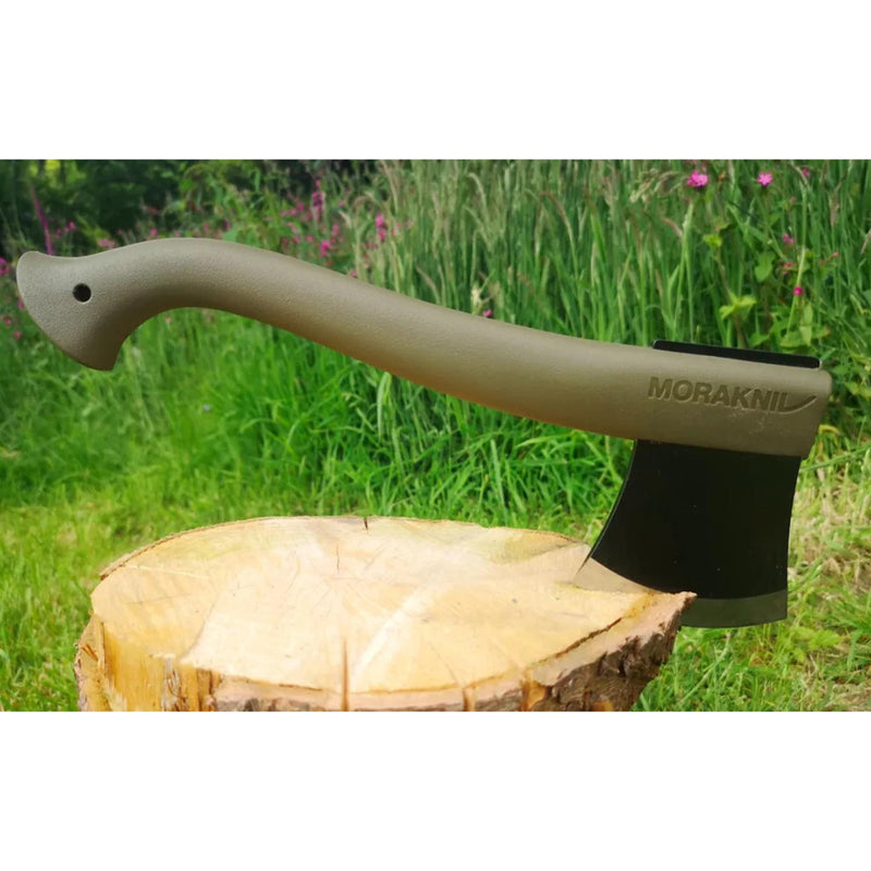 MORAKNIV Lightweight Axe 1991 bushcraft hatchet boron steel head leather sheath
