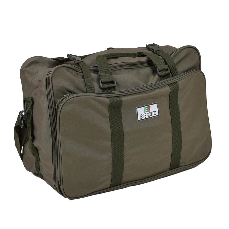 Genuine Italian Army Duffel Bag 60l Esercito Logo Adjustable Straps Olive