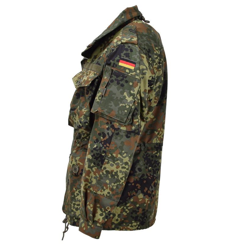 Leo Kohler military combat tactical jacket lightweight field flecktarn camo