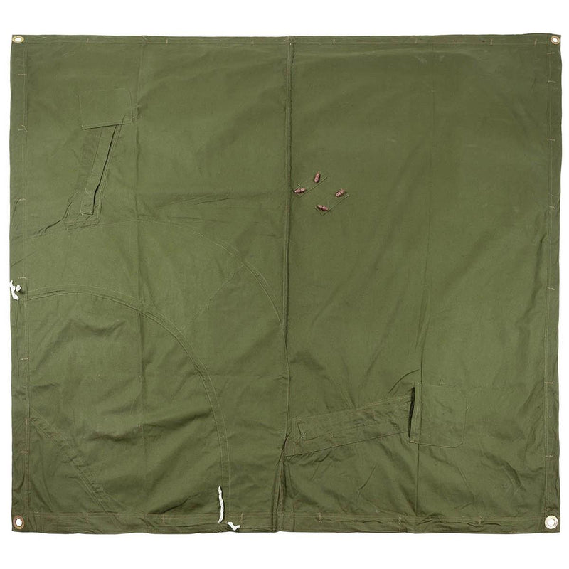 Genuine Romanian Army Shelter waterproof tarpaulin tent Olive Poncho 180x180cm