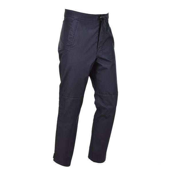 Genuine British Police rain trousers outdoor waterproof wet weather pants blue