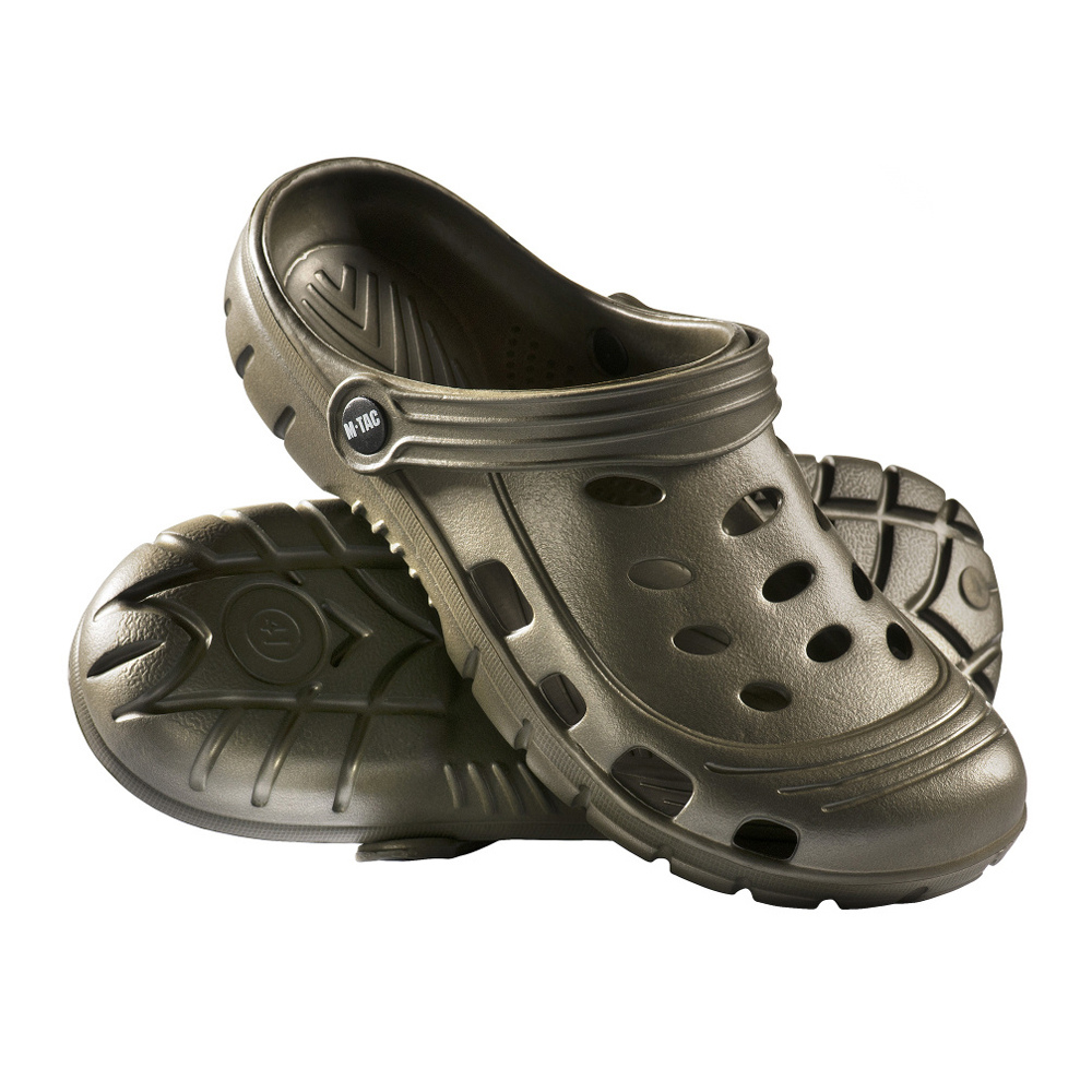 M-TAC EVA Clogs Snug Fit Lightweight Outdoor Camping Shoes Heel Strap Olive