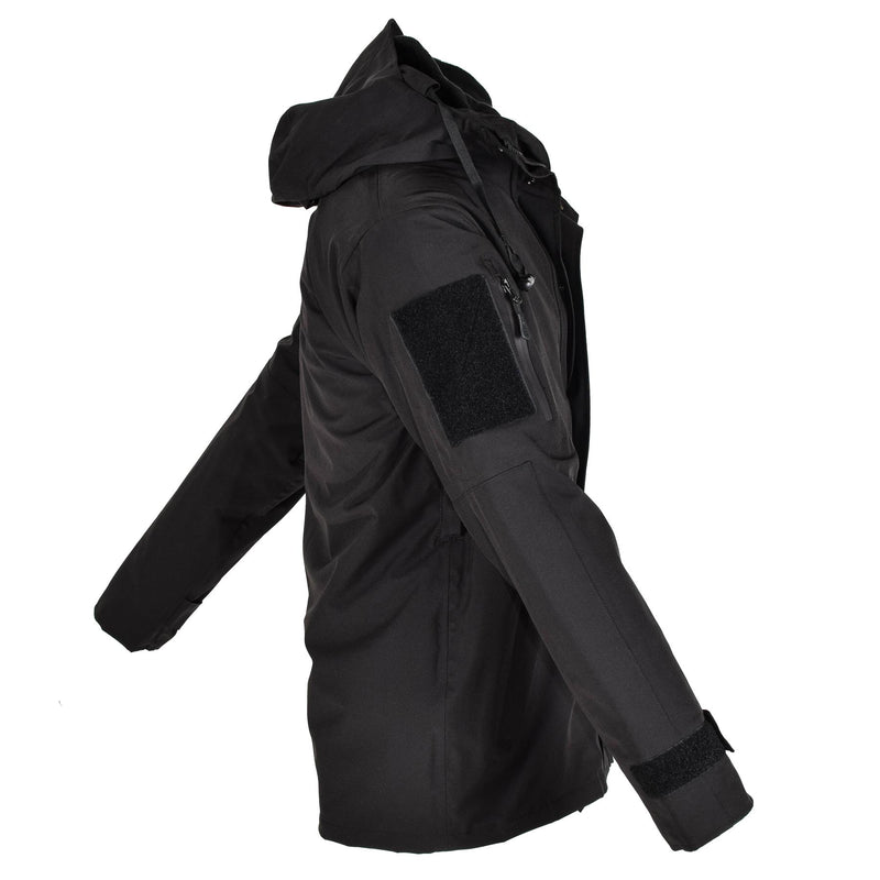 Mil-Tec brand Parka w winter liner warm Black jacket waterproof Men Rain Gear