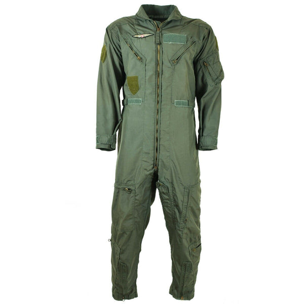 Genuine U.S. Military USAF CWU-27/P Flight Suit Coveralls Fire Resistant Green