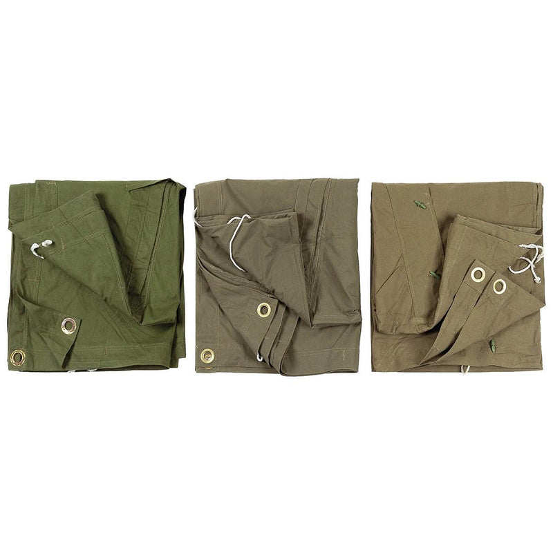 Genuine Romanian Army Shelter waterproof tarpaulin tent Olive Poncho 180x180cm