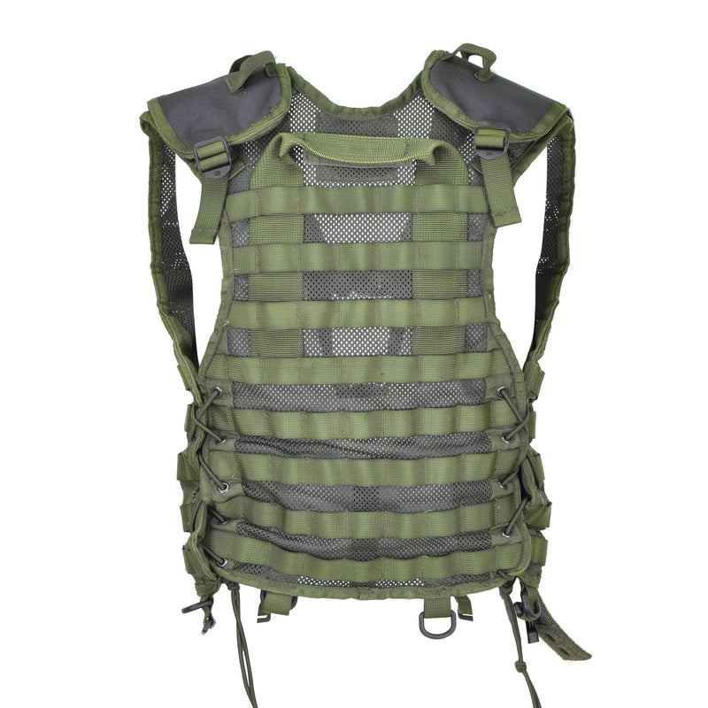Original Dutch Military vest only green tactical combat reinforced shoulders