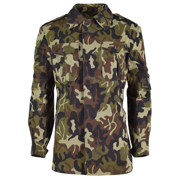 Original Romanian troops field jacket m93 camo leaf BDU parka military issue
