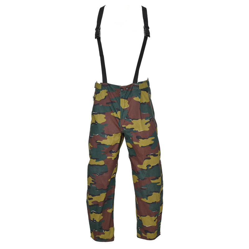 Original Belgian Military waterproof pants jigsaw camo seyntex rain trousers